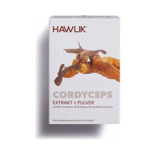 Hawlik cordyceps ekstrakt + Cordyceps v prahu - organske kapsule - 120 kaps.