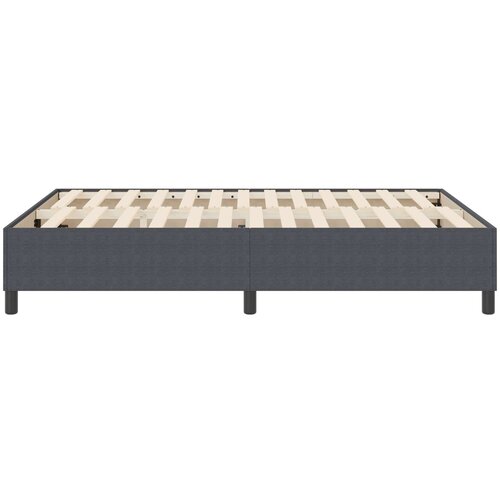  Krevetna platforma Tamno siva 140 x 190 cm Kordura tekstil Slike