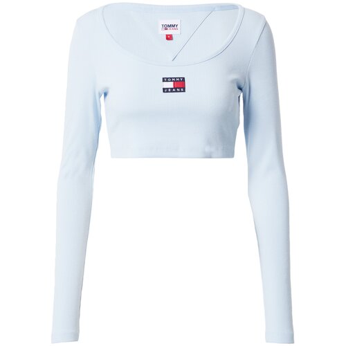 Tommy Jeans Majica mornarska / svetlo modra / rdeča / bela Slike