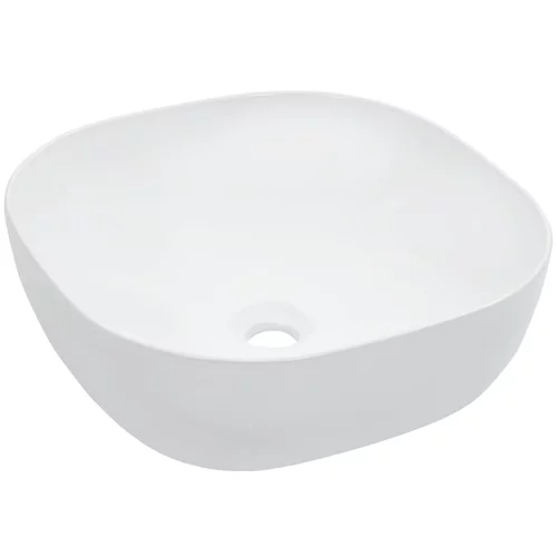 vidaXL umivaonik 42,5 x 42,5 x 14,5 cm keramički bijeli