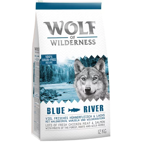 Wolf of Wilderness Adult "Blue River" - losos - 12 kg