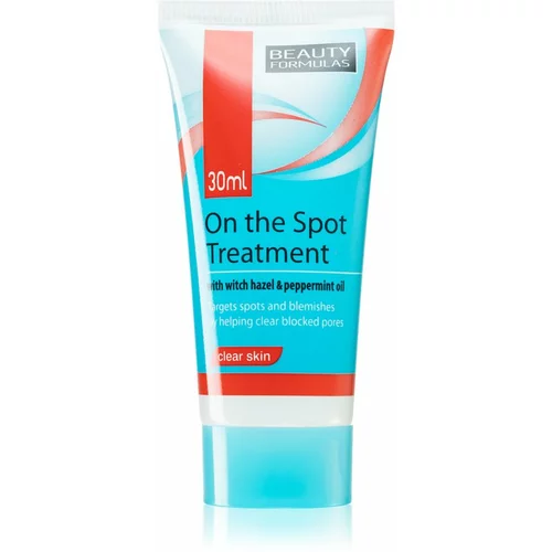 Beauty Formulas Clear Skin On The Spot čistilni gel za globoko čiščenje 30 ml