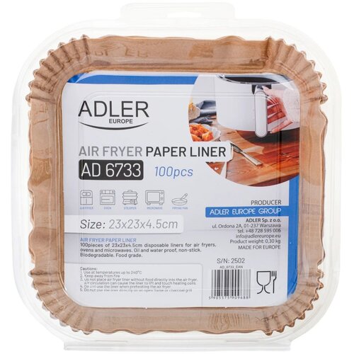 Adler Peki papirna posoda AD 6733, 23cm, 100kos, (5000489757) Cene