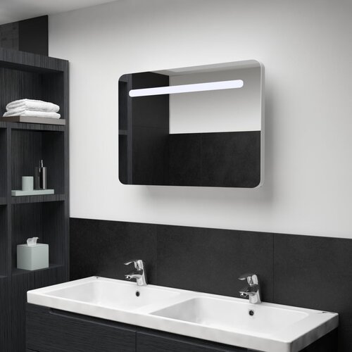 Furnova LED kopalniška omarica z ogledalom 80x9,5x55 cm, (21947475) Cene