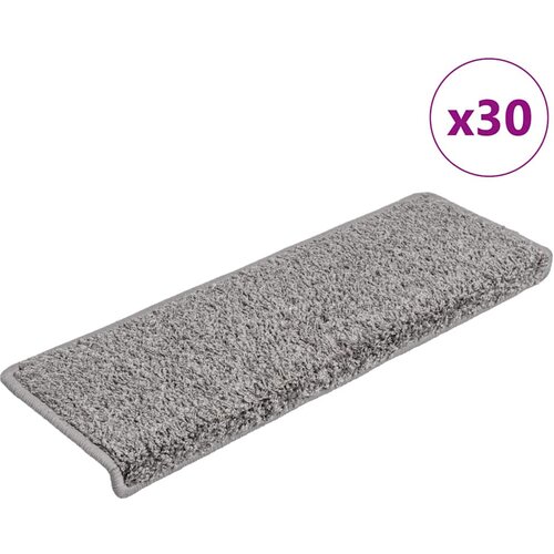  Prostirke za stepenice 30 kom 65x21x4 cm sive pravokutne rubove Cene