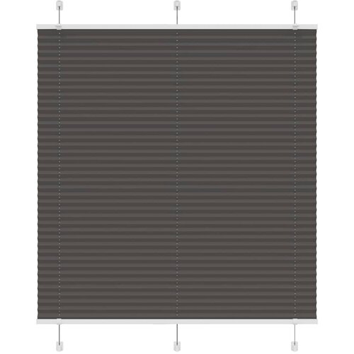 VidaXL Plisirana roleta crna 115x150 cm &amp;scaron;irina tkanine 114,4 cm Slike