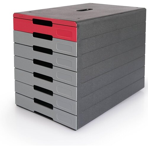  Predalnik durable idealbox pro 7-delni siv-rdeč DURABLE Cene