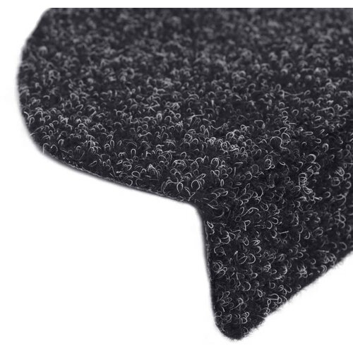  Prostirke za stepenice, samoljepljive, 10 kom, 65x21x4 cm, crne, poluokrugle, velike Slike