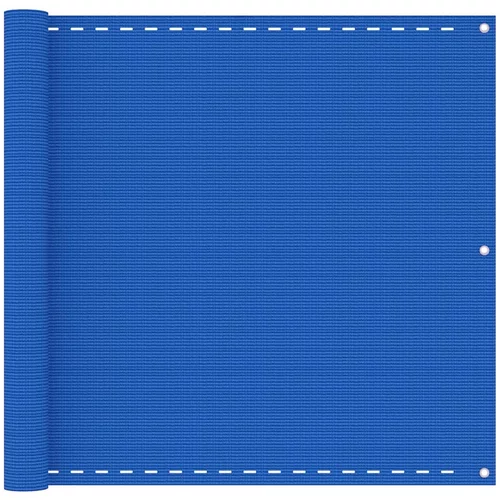vidaXL Balkonsko platno modro 90x400 cm HDPE