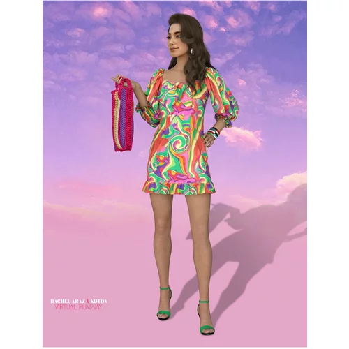 Koton Dress - Multi-color - Shift
