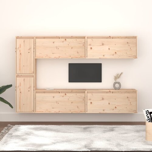 Furnova TV omarica 6 kosov trdna borovina, (21923465) Slike