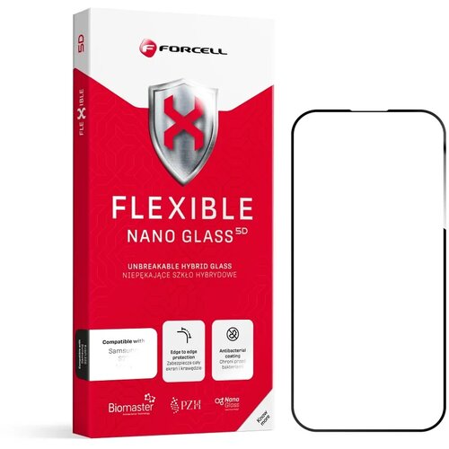  Zaščitno kaljeno steklo Flexi Nano 5D za Samsung Galaxy S10+ - črno Cene