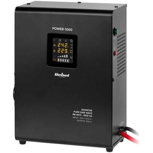 Rebel POWER-1000 Wall-Mounted Emergency Power Supply &ndash; a pure sine wave inverter with a 12V charging function, 230V, 1000VA /700W Cijene