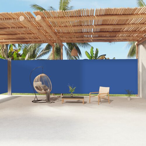 vidaXL Uvlačiva bočna tenda plava 220 x 1200 cm Cijene
