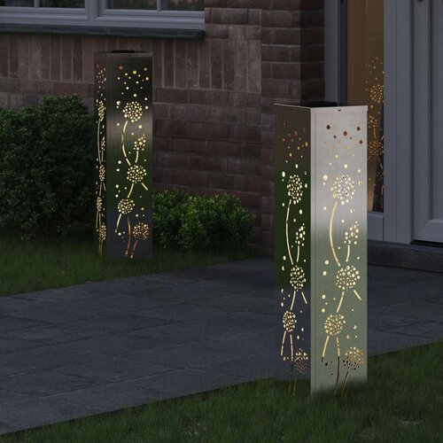  Solarna LED svjetlost za stazu 2 pcs Nehrđajući čelik Slike