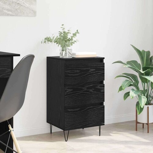  Kreveta Crni hrast 40 x 35 x 70 cm Obrađeno drvo i čelik Cijene