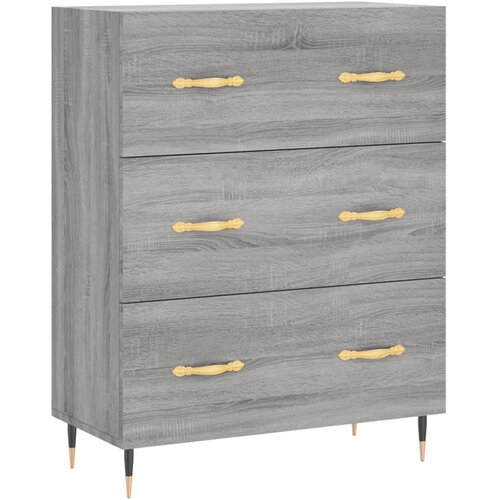Maison Chic Komoda - Predalnik siva sonoma 69,5x34x90 cm inženirski les, (21717891) Slike