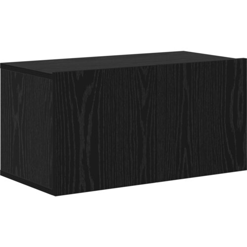 vidaXL TV omarica s shranjevanjem z vrati 6 pcs Črni hrast 80 x 30 x 30.5 cm Cene
