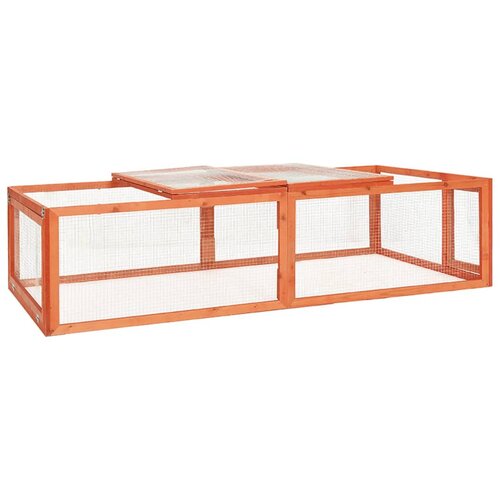 VidaXL Zajčnik 183x90x46,5 cm trden les jelke Slike
