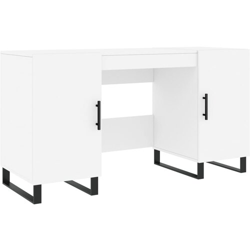 vidaXL Pisalna miza bela 140x50x75 cm inženirski les, (20787490) Cene
