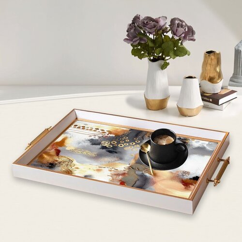 Aberto Design Poslužavnik TPB9851 50 x 29 x 3.5 cm, Šareni Cene