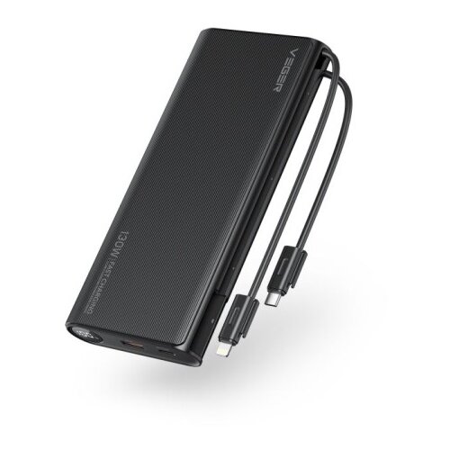 Veger prenosna baterija TC130 25000 mAh, črna Cene