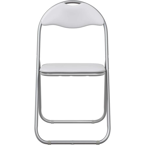  Sklopiva stolica 8 pcs Bijela i siva 48 x 43,5 x 81 cm Slike