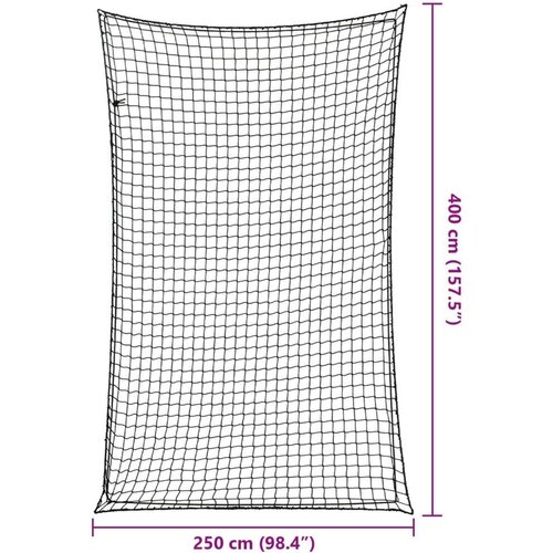 vidaXL Mreža za prikolico z elastično vrvjo črna 4x2,5 m PP Cene
