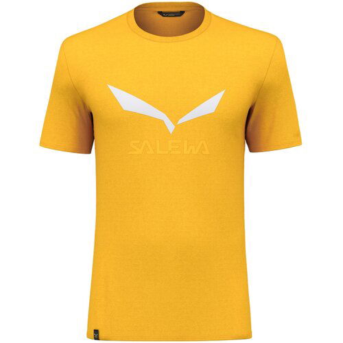 Salewa SOLIDLOGO DRY T SHIRT M, muška majica za planinarenje, žuta 27018 Slike