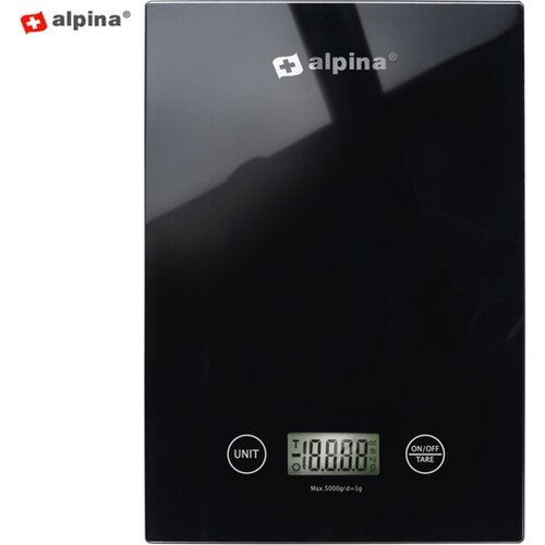 Alpina digitalna kuhinjska tehtnica, max 5kg, črna Slike