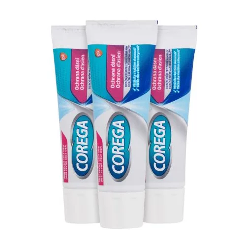 Corega Gum Protection Trio Set Krema za fiksiranje proteza 3 x 40 g unisex