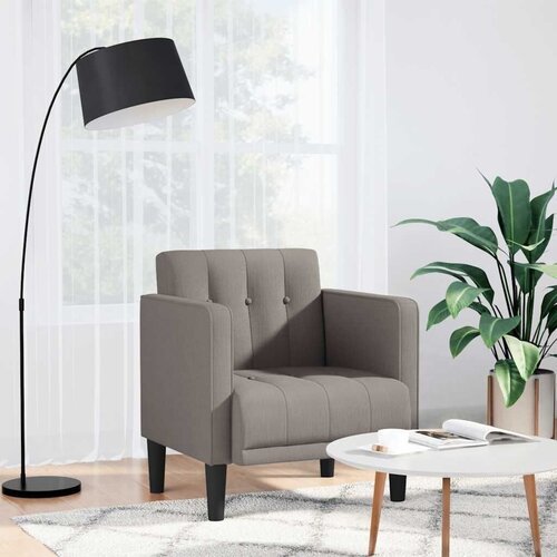 SOFA s naslonima za ruke taupe 53 cm tkanina - Sivo-smeđa 1 Cijene