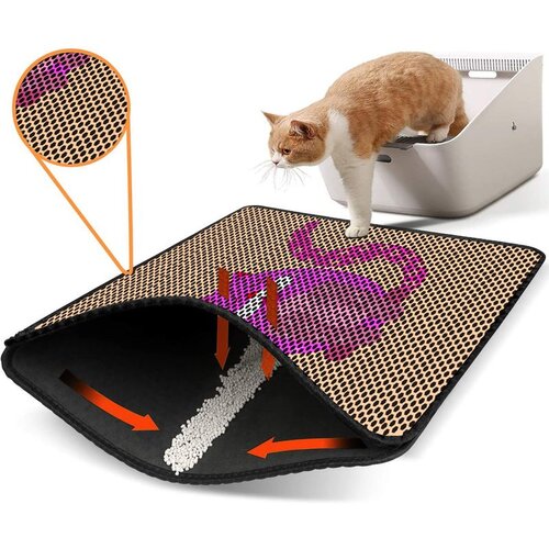 WALLXPERT Nrszn0249 multicolor cat litter mat Slike