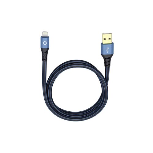 Oehlbach iPad/iPhone/iPod podatkovni/napajalni kabel [1x USB 2.0 vtič A - 1x vtič Apple Dock Lightning] 0.50 m rdeči/črni\, USB Plus LI, (20421610) Slike