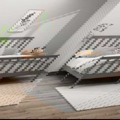 Furnova Posteljni okvir siv iz borovine 200x200 cm, (21938971) Slike