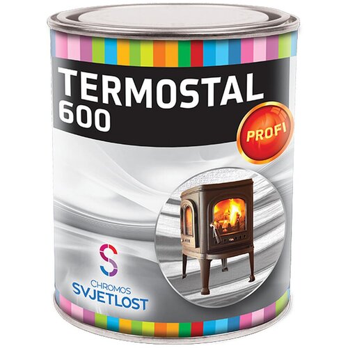 CHROMOS SVJETLOST Specijalni premaz za metal Termostal 600, crni, 0,75 l Cene