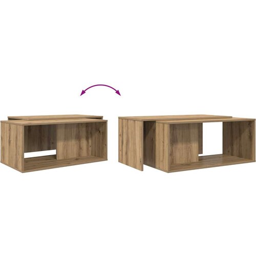  Set stolića za kavu 2 pcs Umjetnički hrast Konstruirano drvo Slike