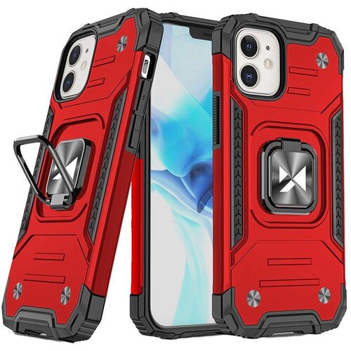 Wozinsky Armoured etui za iPhone 14, magnetno držalo Ring Armor, rdeč, (21522201) Cene