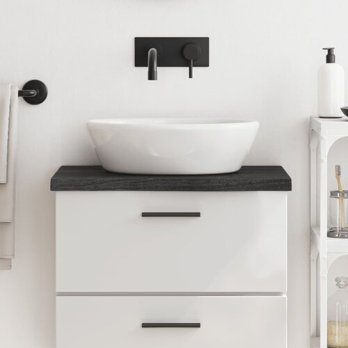  Kopalni&amp;scaron;ki pult temno siv 60x30x4 cm obdelan trden les Slike