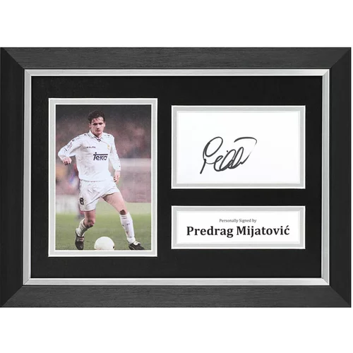  Predrag Mijatovic Signed A4 Framed Photo Display Real Madrid Autograph Memorabilia COA