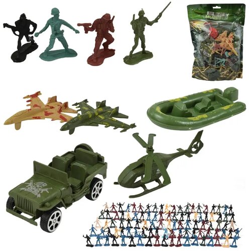 Magic Toys Military Set: Velik vojaški igralni set z vozili in figuricami vojakov Cene