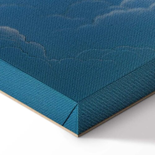  Slika - Blue Sky Breaking Through White Fluffy Clouds 120x80 Slike
