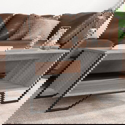 vidaXL Stolić za kavu boja hrasta 75x51x40 cm konstruirano drvo Cijene