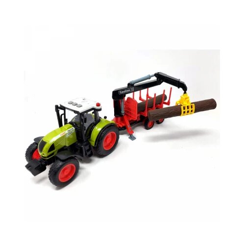 traktor sa prikolicom za drva Slike