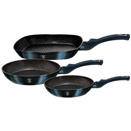 Berlinger Haus set 3 granitnih ponev 20/24/28CM BH-6140 akvamarin, (21237656) Cene