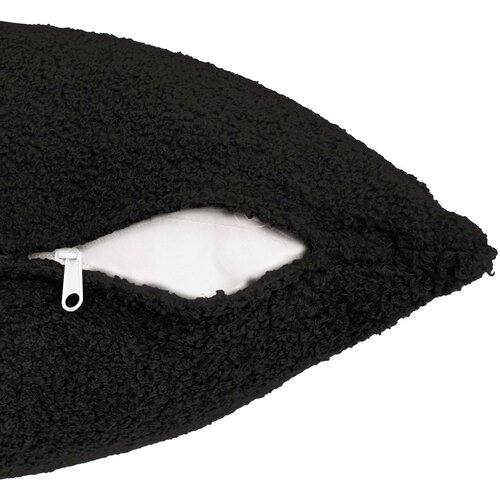  Presvlaka za jastuk 6 pcs HEERLEN Crna 30 x 30 cm Boucl&amp;eacute; Slike