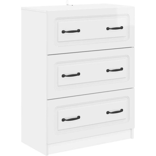  Predalna omara Bela visok sijaj 66 x 34,5 x 87 cm, (5000232569) Slike