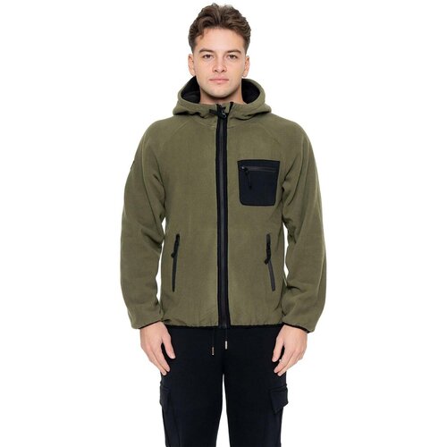 Leone 1947 Flis Man Hoody Full Zip Polar Kaki Slike