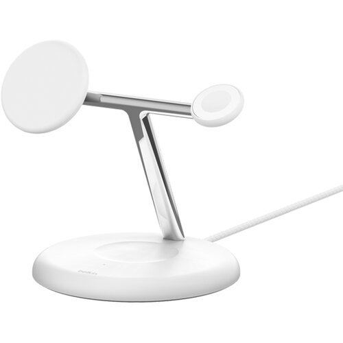 Belkin MagSafe Qi2 15W 3-v-1 polnilna postaja za iPhone / AirPods / Apple Watch, Bela, (5000065646) Cene