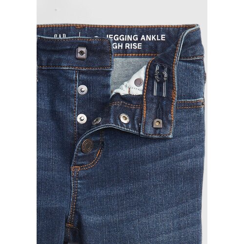 GAP Blue girls' jeans kids high-rise distressed ankle jeggings with washwell&#153 Cijene